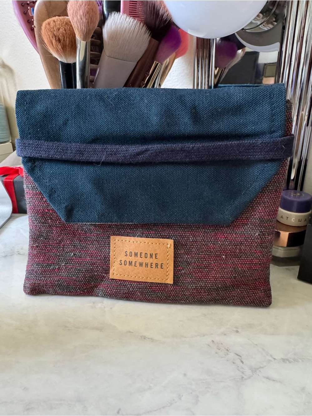 3/$15 Delta One Someone Somewhere Oaxaca Artisan Woven Amenity Travel Pouch